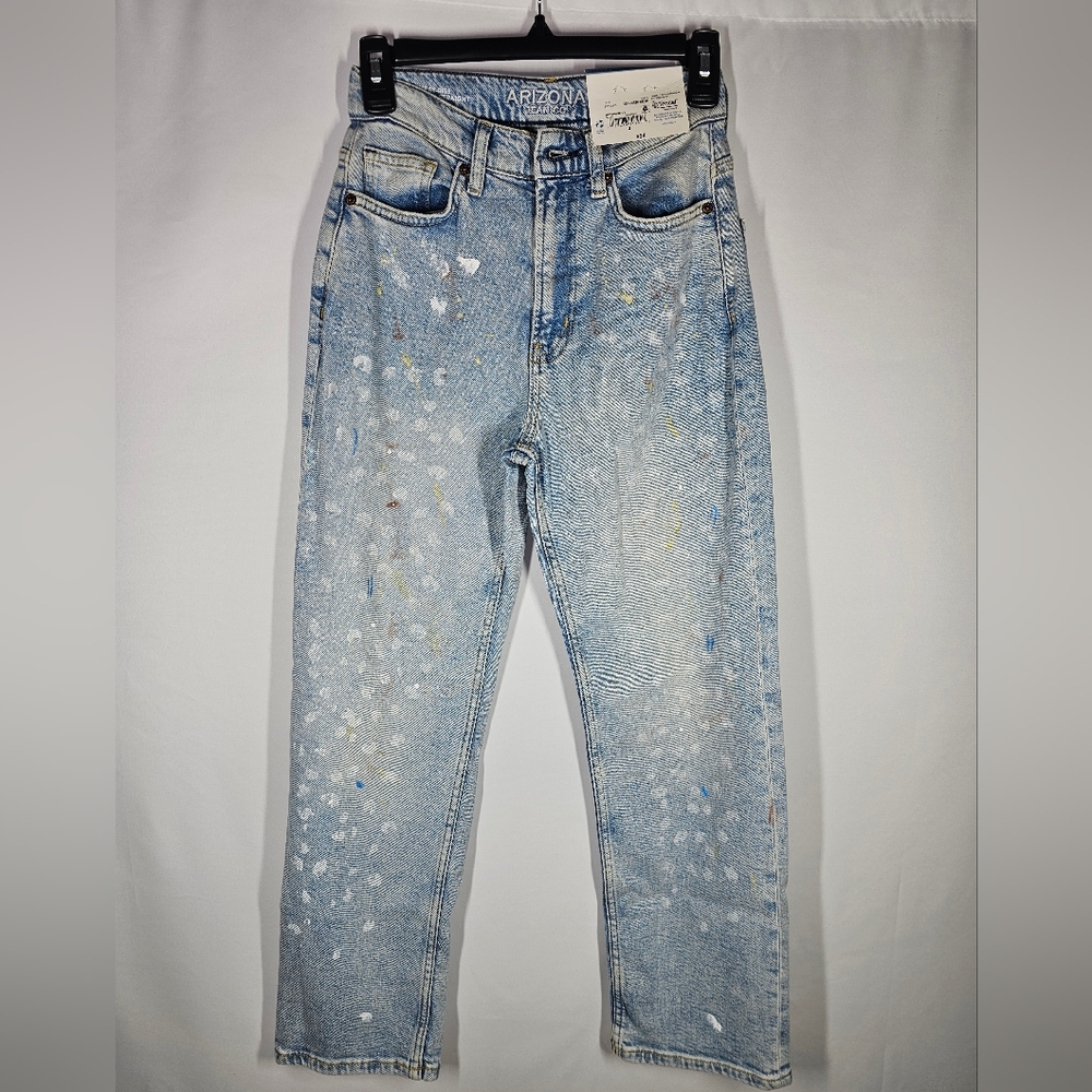 Arizona Jean Company Women's Blue Jeans, Size 0, Vintage Straight High Rise